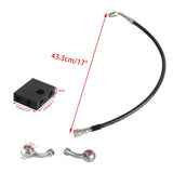Harley Softail M8 Low Rider ST S FXLRST Fat Bob FXFB FXDRS 16-18" Handlebar Front Extended Length Upper Lower Brake Line w/ABS - pazoma