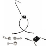 Front Extended Length Upper Lower Brake Line w/ABS Master Cylinder Kit For Harley Softail Low Rider ST S Fat Bob FXDRS 9-13