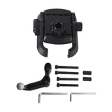 Offset Perch Mount Kit Phone Carrier Mount Holder One-Touch Quick Lock Stand For Harley Honda Kawasaki Victory Yamaha BMW - pazoma