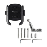 Offset Perch Mount Kit Phone Carrier Mount Holder One-Touch Quick Lock Stand For Harley Honda Kawasaki Victory Yamaha BMW - pazoma