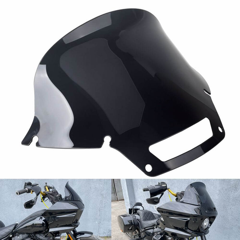 Harley Softail Low Rider ST EI Diablo FXLRST FXRST 117 Polycarbonate PC Recurve Windshield Windscreen 2022-2025 - pazoma