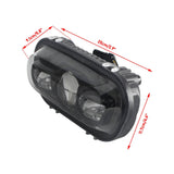 HD M8 Softail Fat Bob Style LED Headlight W/ Conversion Mount Extension Bracket Kit For Harley FXDF Dyna Fat Bob 2008-2017