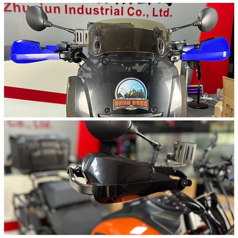 Aluminum Handguard Hand Wind Deflectors Handlebar Protection Kit For Harley Pan America 1250 CVO Special RA1250S RA1250 SE RA1250ST 2021-2025 - pazoma