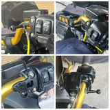 Handlebar Phone Carrier Mount Holder One-Touch Quick Lock Stand Support 360 Rotation Bracket For Harley Sportster XL 883 XR 1200 VRSC - pazoma