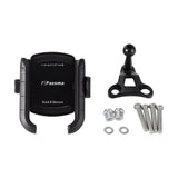 Harley Softail Fat Boy Bob Slim Deluxe Heritage Handlebar Phone Carrier Mount Holder One-Touch Quick Lock Stand 360 Rotation Bracket - pazoma