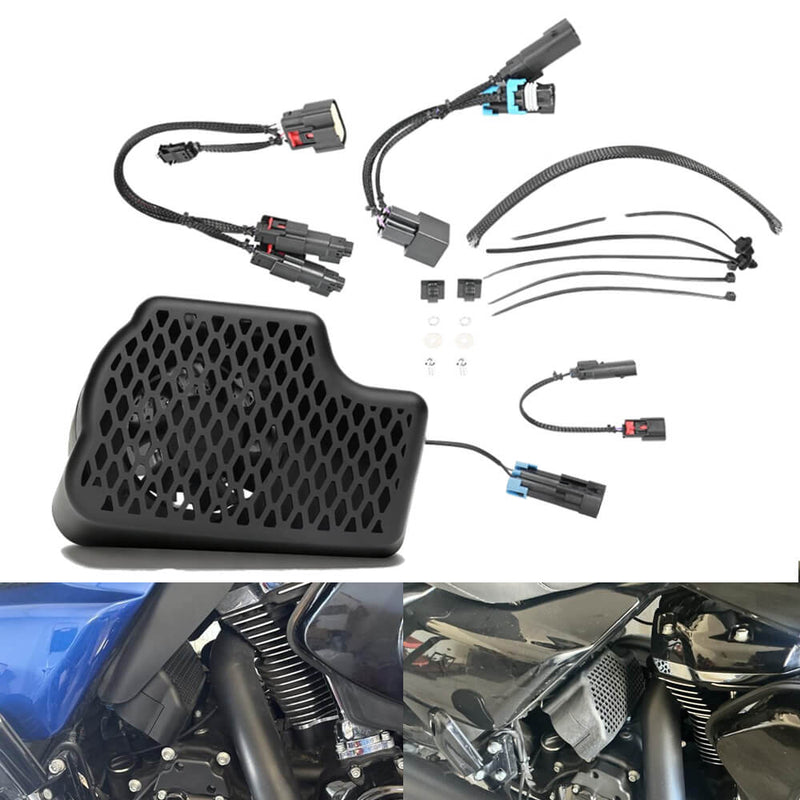 CoolFlow Fan for Harley Touring 2017-2026 Street Glide Road Glide Electra Glide Road King Engine Cooling Fan Kit Replaces 26800242 - pazoma