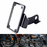 Harley Davidson Nightster 975 RH975 4x7" Side Mount Number License Plate Bracket Mounts Holders W/ LED Light Flat License Plate Frame 2022- - pazoma