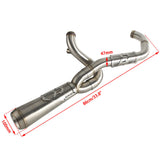 Big Sexy 2-in-1 Performance Exhaust System for Harley Dyna Fat Bob FXDF Low Rider FXDL S Street Bob FXDB FXD 2006-2017 Stepped Header - pazoma