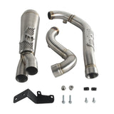 Big Sexy 2-in-1 Performance Exhaust System for Harley Dyna Fat Bob FXDF Low Rider FXDL S Street Bob FXDB FXD 2006-2017 Stepped Header - pazoma