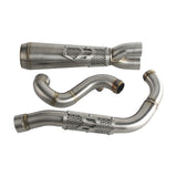 Big Sexy 2-in-1 Performance Exhaust System for Harley Dyna Fat Bob FXDF Low Rider FXDL S Street Bob FXDB FXD 2006-2017 Stepped Header - pazoma