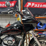 Harley Dyna Low Rider Street Bob Super Glide Club Style Headlight Shark Fairing Front Mask w/LED Headlamp DRL Turn Signal Kit