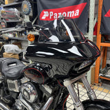 Harley Dyna Low Rider Street Bob Super Glide Club Style Headlight Shark Fairing Front Mask w/LED Headlamp DRL Turn Signal Kit