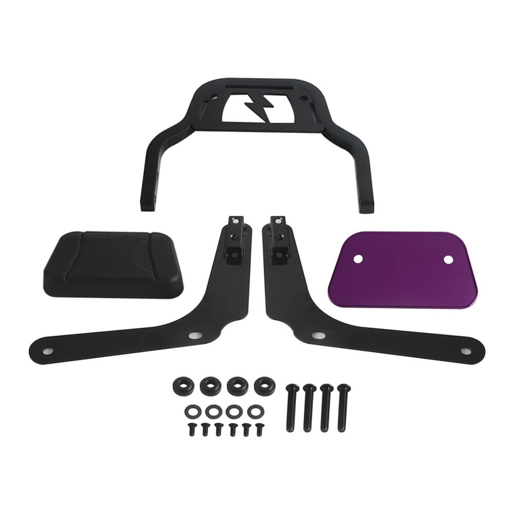 Harley M8 Softail Heritage Classic FLHCS Hydra-Glide Revival FLI Club Style Passenger Backrests Low profile Fixed Mini Sports Sissy Bar 18- - pazoma