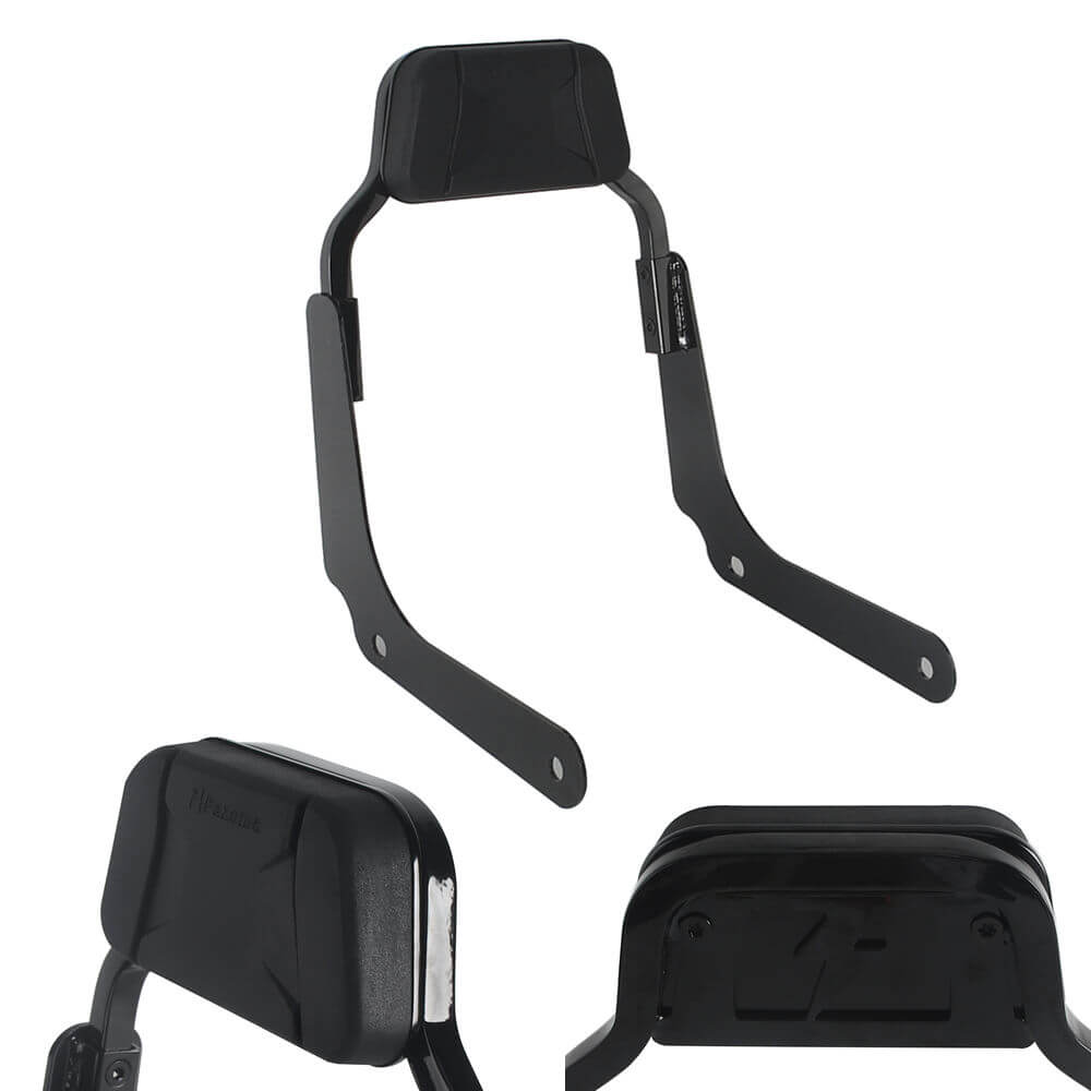 Harley M8 Softail Heritage Classic FLHCS Hydra-Glide Revival FLI Club Style Passenger Backrests Low profile Fixed Mini Sports Sissy Bar 18- - pazoma