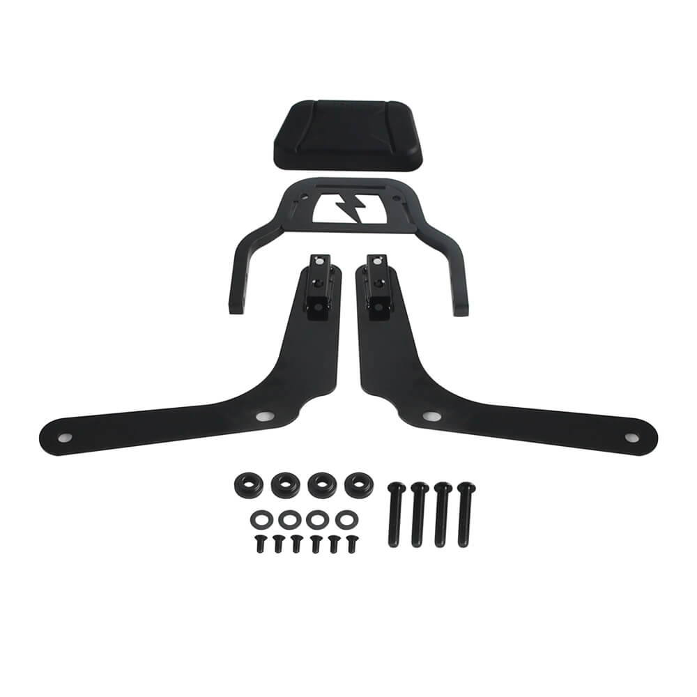 Harley M8 Softail Heritage Classic FLHCS Hydra-Glide Revival FLI Club Style Passenger Backrests Low profile Fixed Mini Sports Sissy Bar Kit 2018- - pazoma