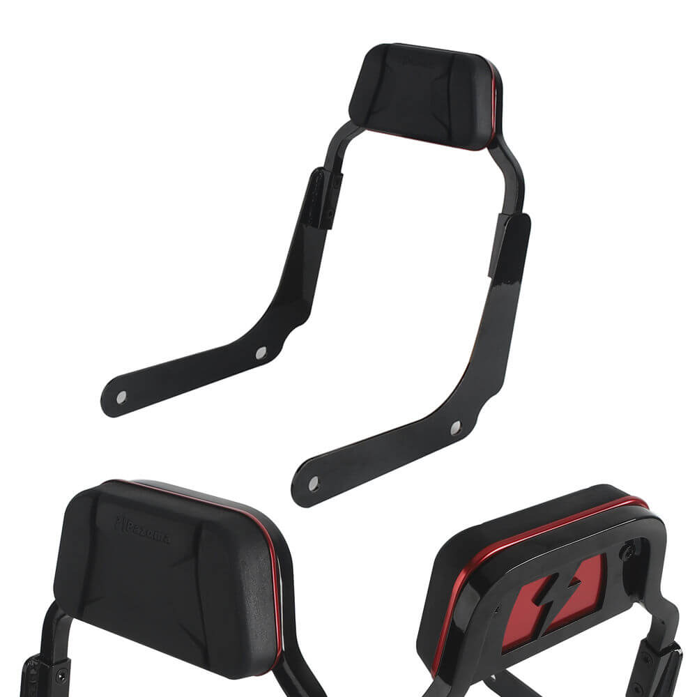 Harley M8 Softail Heritage Classic FLHCS Hydra-Glide Revival FLI Club Style Passenger Backrests Low profile Fixed Mini Sports Sissy Bar 18- - pazoma