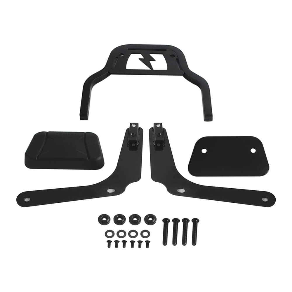 Harley M8 Softail Heritage Classic FLHCS Hydra-Glide Revival FLI Club Style Passenger Backrests Low profile Fixed Mini Sports Sissy Bar 18- - pazoma