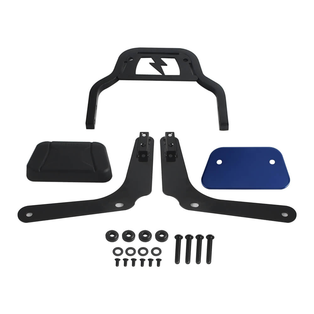 Harley M8 Softail Heritage Classic FLHCS Hydra-Glide Revival FLI Club Style Passenger Backrests Low profile Fixed Mini Sports Sissy Bar 18- - pazoma