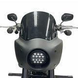 Headlight Fairing Lamp mask Cowl Windshield For Harley M8 Softail Low Rider S 114 117 FXLRS w/5.75'' LED Projection Headlamp - pazoma