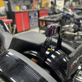 Harley M8 Softail Low Rider ST FXLRST FXRST Sport Glide FLSB Club Style Passenger Backrests Low profile Fixed Mini Sports Sissy Bar Kit 18-up - pazoma