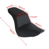 Harley M8 Softail Low Rider ST S Sport Glide FLSB FXLR FXLRS FXLRST 117 18-2025 LS Step 2-Up Gel Pad Seat Comfort type Widened Passenger Seat - pazoma