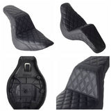 Harley M8 Softail Low Rider ST S Sport Glide FLSB FXLR FXLRS FXLRST 117 18-2024 LS Step 2-Up Gel Pad Seat - pazoma