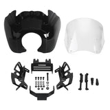 Harley M8 Softail Street Bob Low Rider Standard T-Sport Front Fairing w/Baja Designs LP6 LED Light Bracket Mount Kit 2018-2026