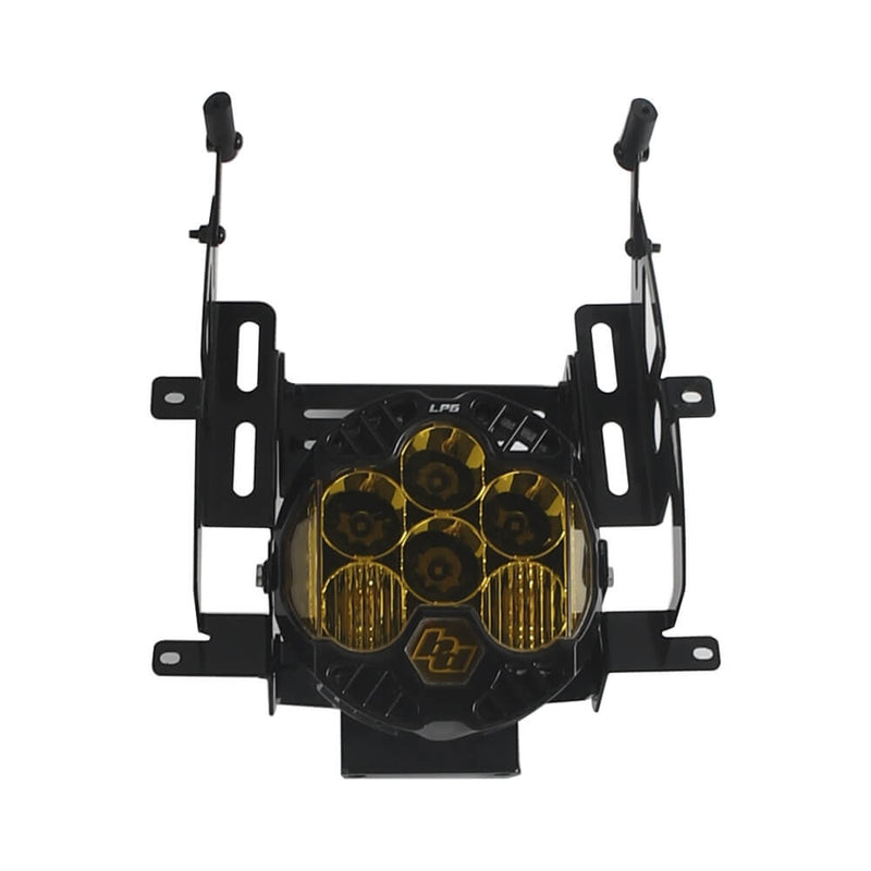 Harley M8 Softail Street Bob Low Rider Standard T-Sport Front Fairing w/Baja Designs LP6 LED Light Bracket Mount Kit 2018-2026