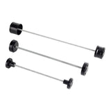 Harley Nightster 975 RH975 CNC Front Rear Wheel Axle Middle Swingarm Pivot Bolt Covers 2022-2023 Black - pazoma