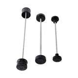 Harley Nightster 975 RH975 CNC Front Rear Wheel Axle Middle Swingarm Pivot Bolt Covers 2022-2023 Black - pazoma