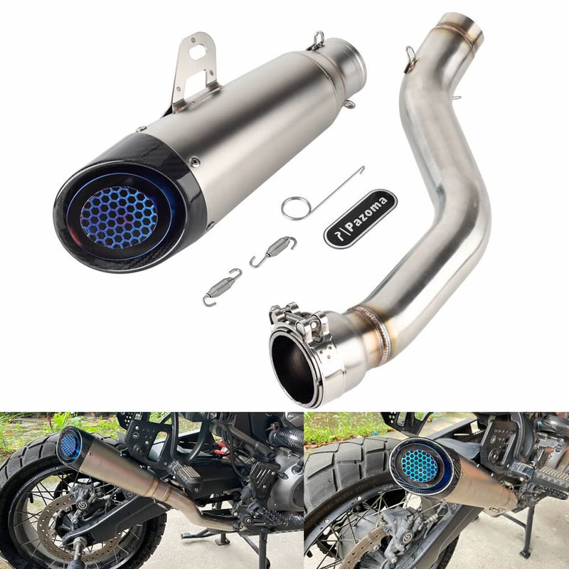 Harley Pan America RA1250ST Special RA1250S RA1250 CVO RA1250SE Stainless Steel Muffler Slip-On Pipe Exhaust System Tailpipe w/ End Cap Grill 21-2025 - pazoma
