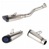 Harley Pan America 1250 Special RA1250S RA1250 CVO RA1250SE Stainless Steel Muffler Slip-On Pipe Exhaust System Tailpipe with End Cap Grill 2021-2024 - pazoma