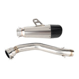 Stainless Steel Street Cannon Muffler Slip-On Pipe Exhaust System w/End Cap Grill For Harley Pan America 1250 ST CVO Special RA1250S RA1250 RA1250SE - pazoma