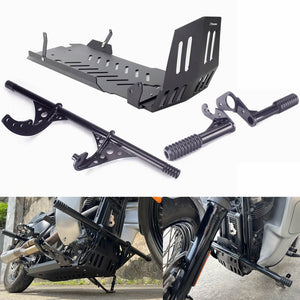 Highway Engine Guard Crash Bar Frame Slider W/Skid Plate Chassis Protection Cover For Harley Softail Streetbob Low Rider S ST Standard 18- - pazoma