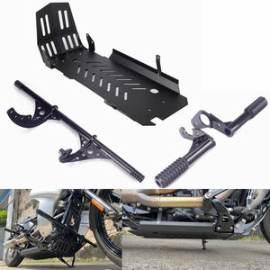 Harley Softail Low Rider FXBBS FXLR S ST FXST FXRST Highway Engine Guard Crash Bar Frame Slider W/Skid Plate Chassis Protection Cover 18UP - pazoma