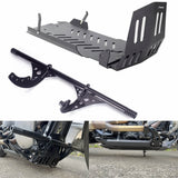 Harley Softail Low Rider FXBBS FXLR S ST FXST FXRST Highway Engine Guard Crash Bar Frame Slider W/Skid Plate Chassis Protection Cover 18UP - pazoma