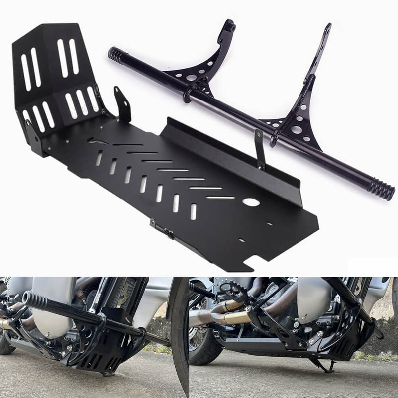 Highway Engine Guard Crash Bar Frame Slider W/Skid Plate Chassis Protection Cover For Harley Softail Streetbob Low Rider S ST Standard 18- - pazoma