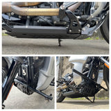 Highway Engine Guard Crash Bar Frame Slider W/Skid Plate Chassis Protection Cover For Harley Softail Streetbob Low Rider S ST Standard 18- - pazoma