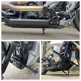 Aluminum Engine Guard Skid Plate Belly Pan Chassis Protection Cover For Harley Softail M8 Low Rider FXLR S ST FXBB FXST FXRST Crash Bar 2018-2023 - pazoma