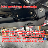 Harley Softail Low Rider S Fat Boy Street Bob Breakout Sport Glide Aluminum Engine Guard Sumpguard Skid Plate Belly Pan Chassis Protection Cover 18-26 - pazoma