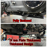Harley Softail Low Rider S Fat Boy Street Bob Breakout Sport Glide Aluminum Engine Guard Sumpguard Skid Plate Belly Pan Chassis Protection Cover 18-26 - pazoma