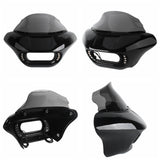 Club Style Headlight Shark Fairing Front Mask w/Daytime Running Lights & Turn Signals For Harley Softail M8 Fat Bob FXFB 114 FXFBS - pazoma
