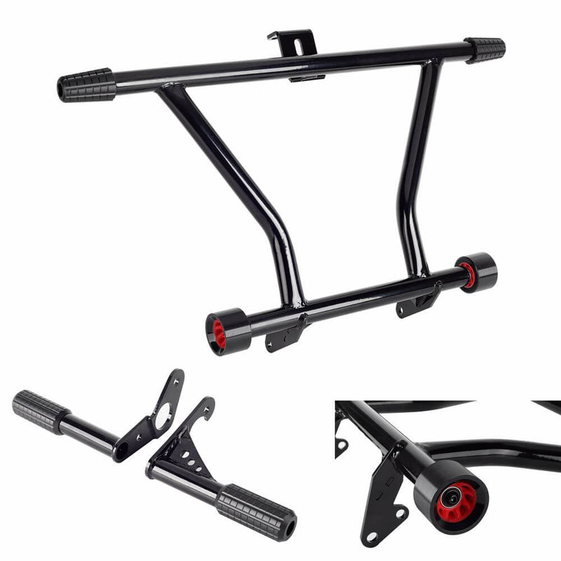 HD Softail Standard Street Bob Low Rider FXLR FXBB FXST Front Rear Highway Peg High 2 Step Engine Guard Crash Bar Passenger Peg Frame Slider - pazoma