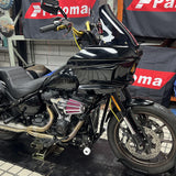 Harley Softail M8 Low Rider ST 117 FXLRST Front High 2 Step Crash Bar Cage Highway Engine Guard Rear Passenger Frame Slider Peg