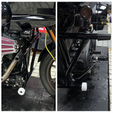 Harley Softail M8 Low Rider ST 117 FXLRST Front High 2 Step Crash Bar Cage Highway Engine Guard Rear Passenger Frame Slider Peg