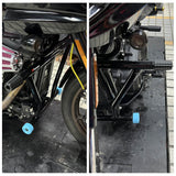 Harley Softail M8 Low Rider ST 117 FXLRST Front High 2 Step Crash Bar Cage Highway Engine Guard Rear Passenger Frame Slider Peg - pazoma