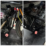 Harley Softail M8 Low Rider ST 117 FXLRST Front High 2 Step Crash Bar Cage Highway Engine Guard Rear Passenger Frame Slider Peg
