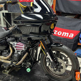 Harley Softail M8 Low Rider ST 117 FXLRST Front High 2 Step Crash Bar Cage Highway Engine Guard Rear Passenger Frame Slider Peg