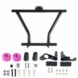 Harley Softail M8 Low Rider ST 117 FXLRST Front High 2 Step Crash Bar Cage Highway Engine Guard Rear Passenger Frame Slider Peg - pazoma