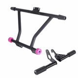 Harley Softail M8 Low Rider ST 117 FXLRST Front High 2 Step Crash Bar Cage Highway Engine Guard Rear Passenger Frame Slider Peg - pazoma